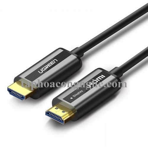 Ugreen 50221 80M màu Đen Cáp tín hiệu HDMI chuẩn 2.0 sợi quang cao cấp HD132 30050221